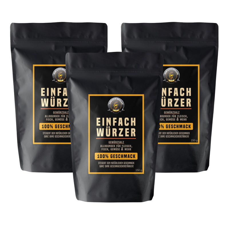 3er Set | Einfach Grillen - Einfach Würzer Gewürzsalz - BABOSSA3er Set | Einfach Grillen - Einfach Würzer GewürzsalzGewürzsalzBABOSSABABOSSA