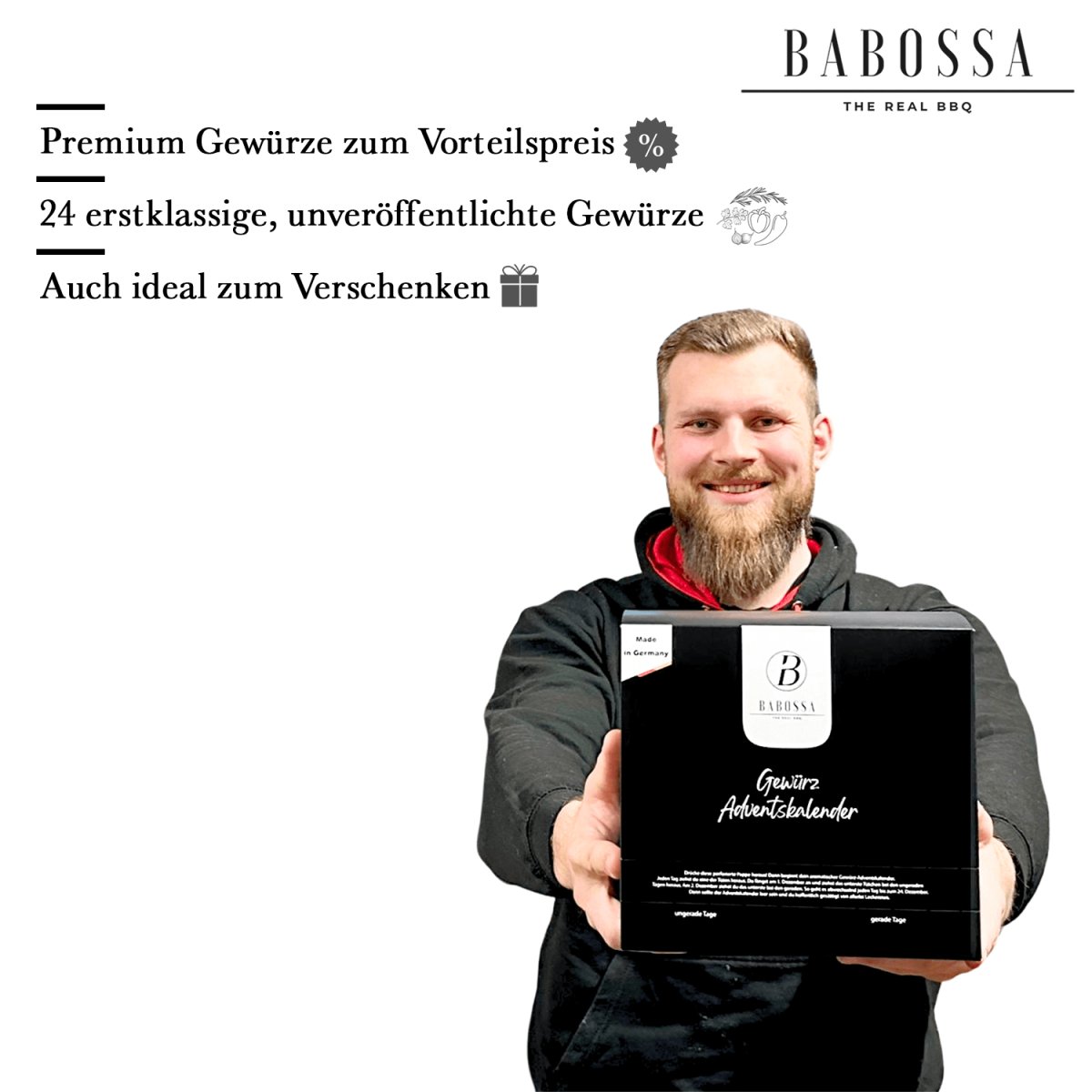 BABOSSA Gewürz - Adventskalender | Das ideale Geschenk für Genießer - BABOSSABABOSSA Gewürz - Adventskalender | Das ideale Geschenk für GenießerGewürzBABOSSABABOSSA