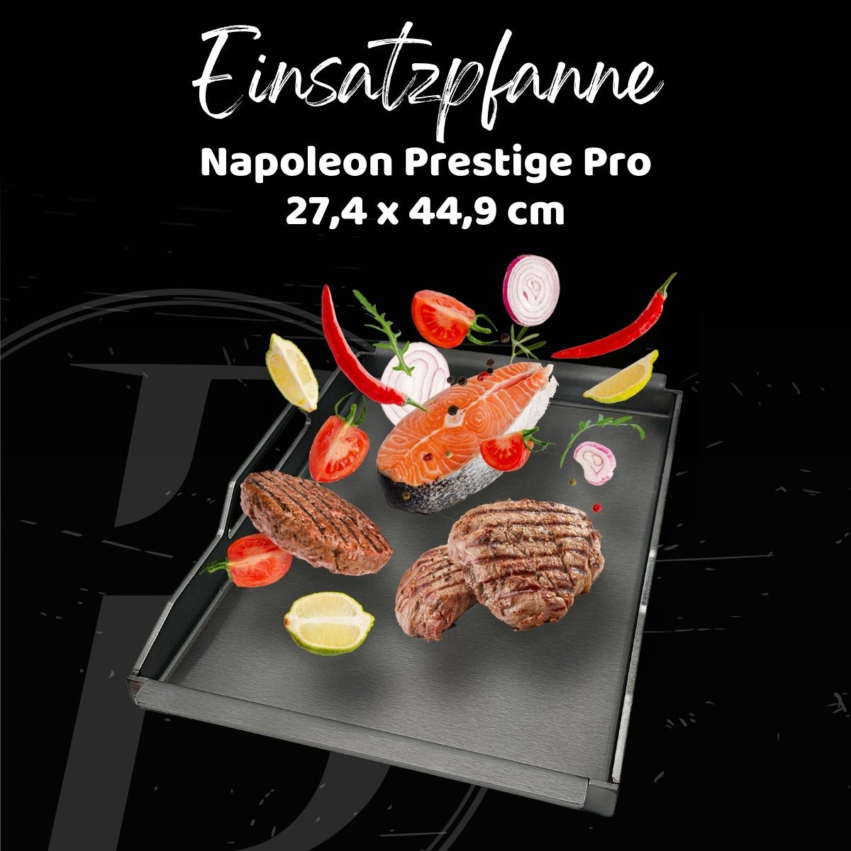Einsatzpfanne | Napoleon Prestige Pro | 27,4 x 44,9 cm - BABOSSAEinsatzpfanne | Napoleon Prestige Pro | 27,4 x 44,9 cmEinsatzpfanneNapoleonBABOSSA