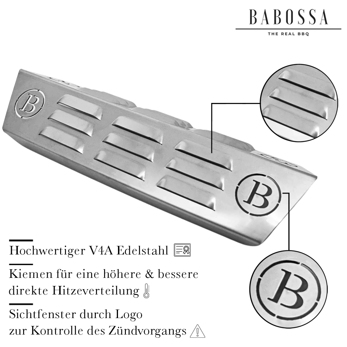 Flammschutzblech | V4A Edelstahl | Enders Kansas Turbozone - BABOSSAFlammschutzblech | V4A Edelstahl | Enders Kansas TurbozoneFlammschutzblechEndersBABOSSA