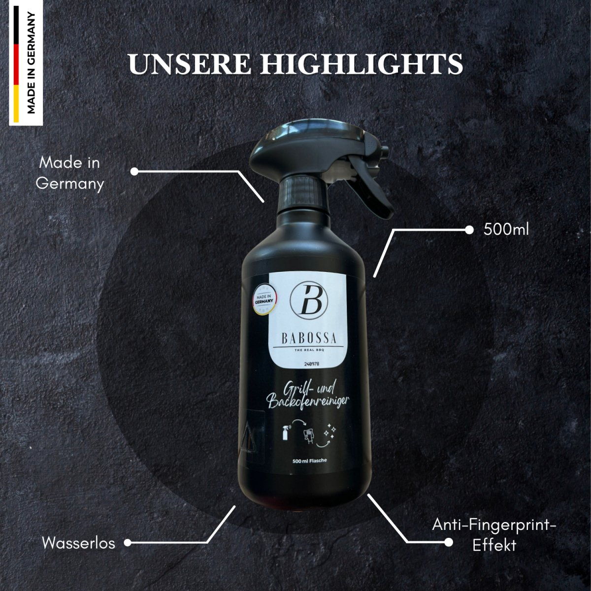 Grill - und Backofenreiniger - BABOSSAGrill - und BackofenreinigerReinigerBABOSSABABOSSA