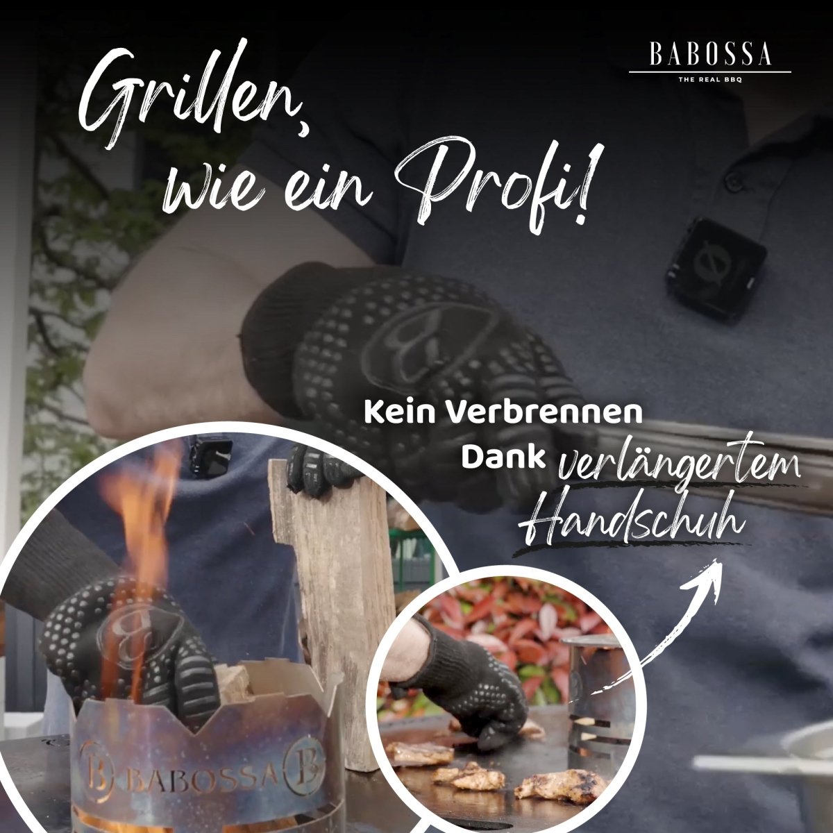 Grillhandschuhe, Aramid All - Black - BABOSSAGrillhandschuhe, Aramid All - BlackGrillhandschuheBABOSSABABOSSA