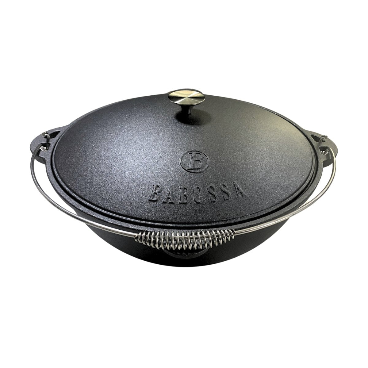 Kazan Gusseisen 12 Liter mit Gusseisendeckel | Perfekt für Schmorgerichte und Braten auf Grill oder Feuer - BABOSSAKazan Gusseisen 12 Liter mit Gusseisendeckel | Perfekt für Schmorgerichte und Braten auf Grill oder FeuerKazanBABOSSABABOSSA
