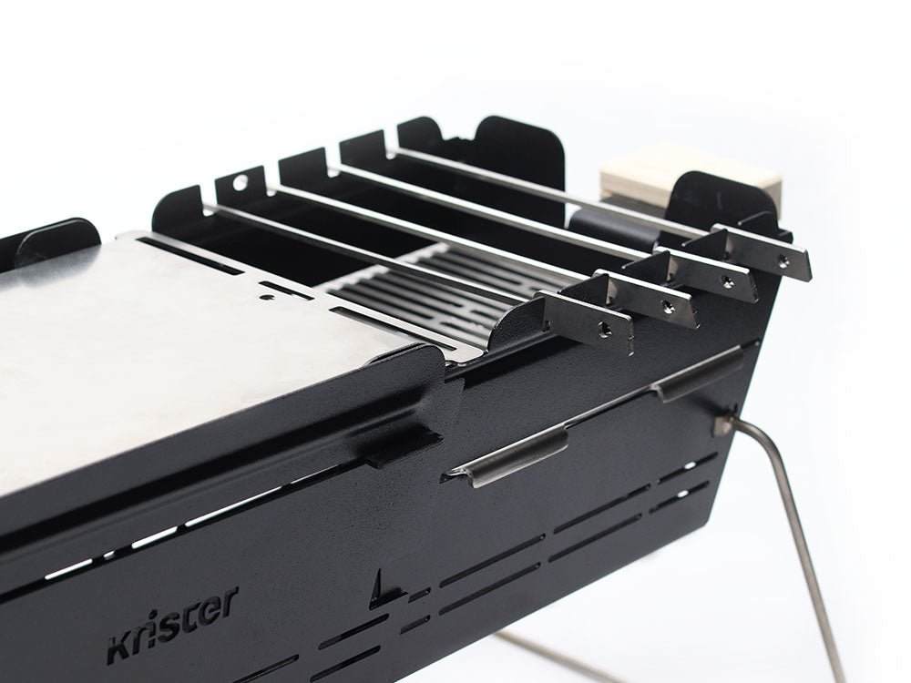 Knister Grill | Bundle | Kohle | Edelstahl | Ausziehbar - BABOSSAKnister Grill | Bundle | Kohle | Edelstahl | AusziehbarGrillknisterBABOSSA