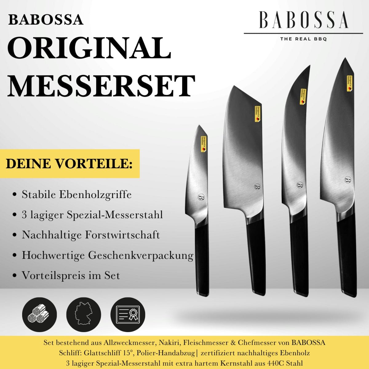 "Original" Messerset - BABOSSA"Original" MessersetMesserBABOSSABABOSSA