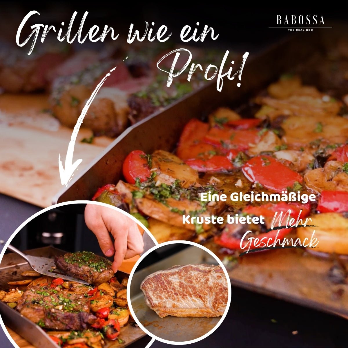 Plancha | Grillplatte | Edelstahl V2A | Char Broil Universalgrillplatte | 38,0 x 39,0cm - BABOSSAPlancha | Grillplatte | Edelstahl V2A | Char Broil Universalgrillplatte | 38,0 x 39,0cmPlanchaChar BroilBABOSSA