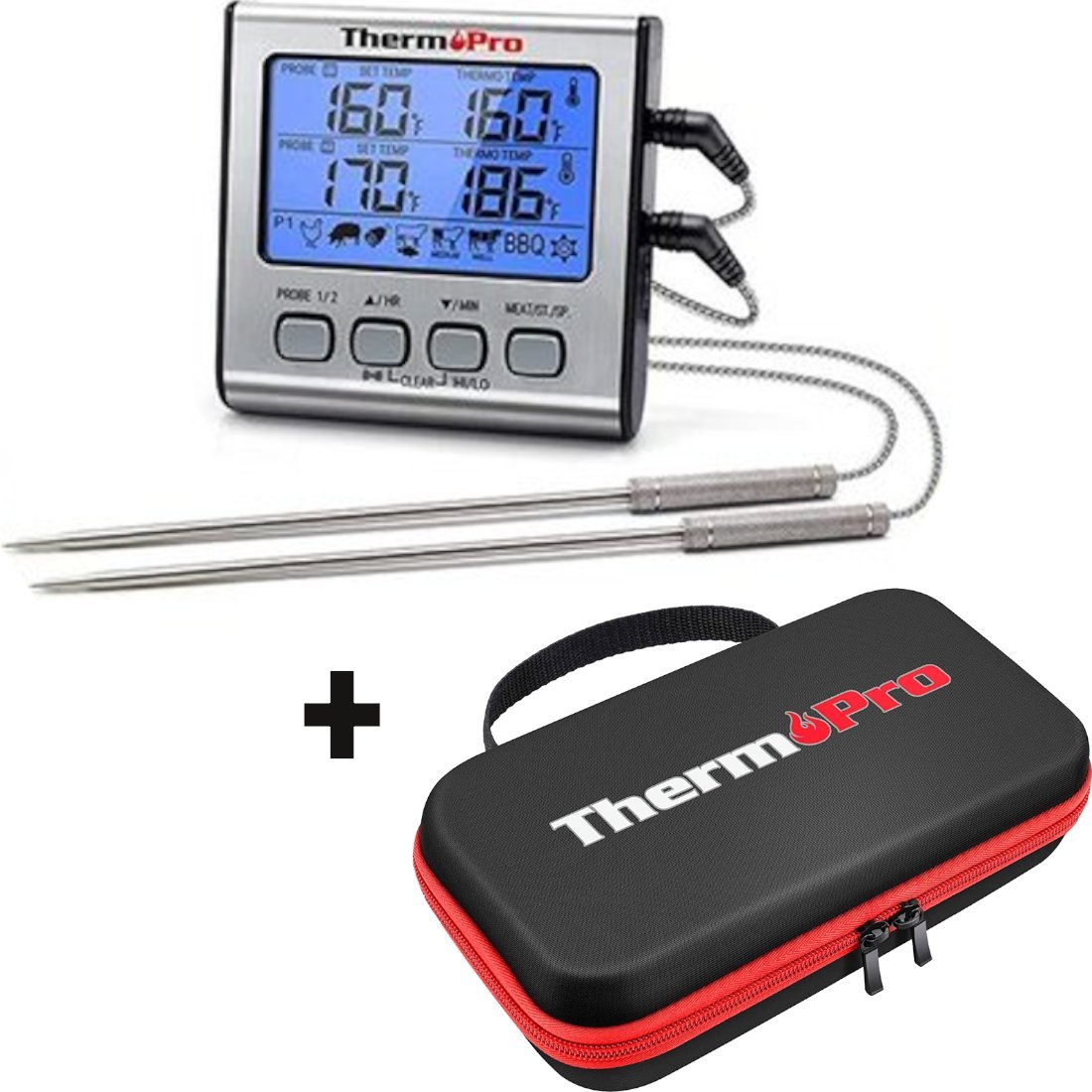 TP17 Kernthermometer + TP98 Aufbewahrungstasche - BABOSSATP17 Kernthermometer + TP98 AufbewahrungstascheThermometerThermoProBABOSSA