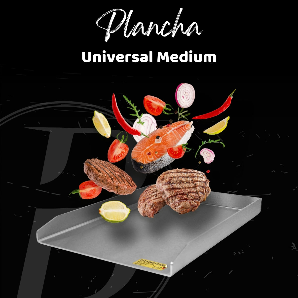Plancha | Grillplatte | Edelstahl V2A | Universal Medium | 30x40cm