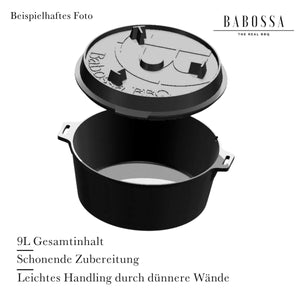 9er - Innovativer Gusseiserner Topf - Dutch Oven - Made in Germany - Jetzt vorbestellen für Q3 - Auslieferung - BABOSSA9er - Innovativer Gusseiserner Topf - Dutch Oven - Made in Germany - Jetzt vorbestellen für Q3 - AuslieferungDopfBABOSSABABOSSA