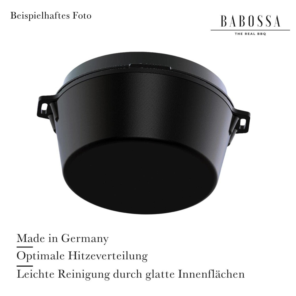 9er Innovativer Gusseiserner Topf | SET Deckelheber & Kreuz | Dutch Oven | Made In Germany - BABOSSA9er Innovativer Gusseiserner Topf | SET Deckelheber & Kreuz | Dutch Oven | Made In GermanyDutch OvenBABOSSABABOSSA