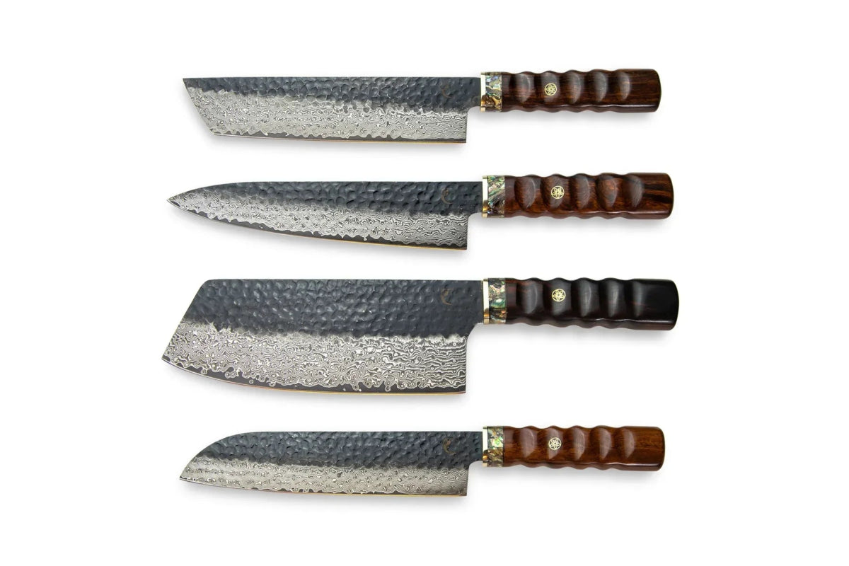 Aristocratic Messerset Mit Griffen aus Wüsteneisenholz - BABOSSAAristocratic Messerset Mit Griffen aus WüsteneisenholzMesserBABOSSABABOSSA