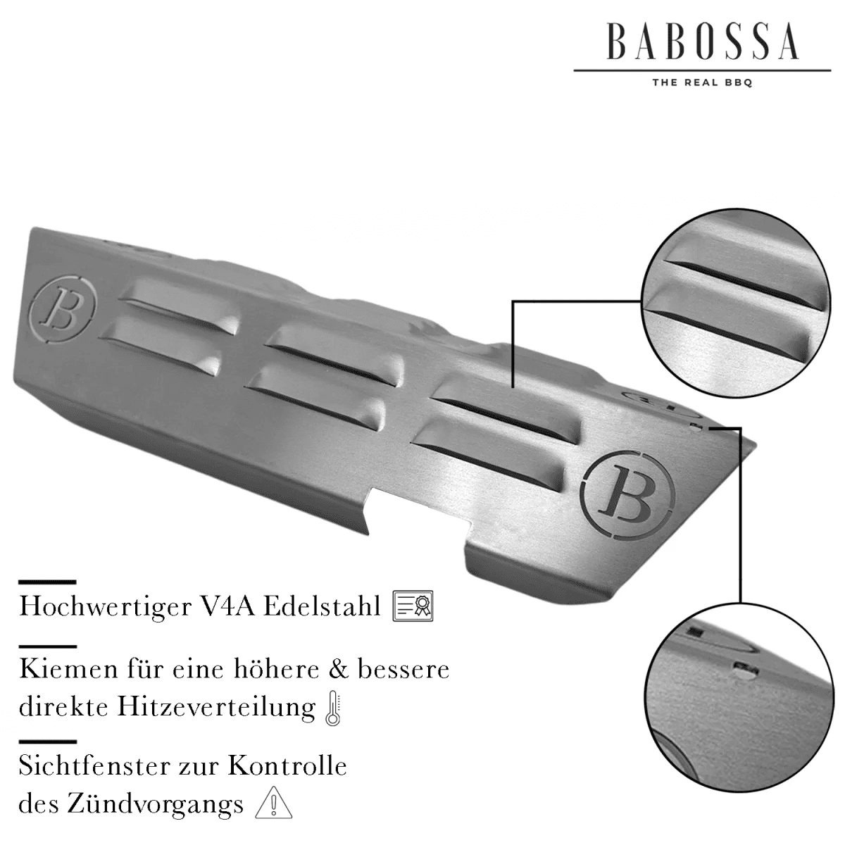 Babossa "B-Ware" Flammschutzblech, Enders Monroe Turbozone bis 202 - BABOSSABabossa "B-Ware" Flammschutzblech, Enders Monroe Turbozone bis 202GrillzubehörBABOSSABABOSSA