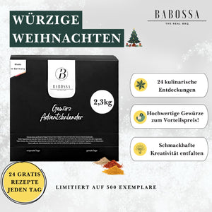 BABOSSA Gewürz - Adventskalender | Das ideale Geschenk für Genießer - BABOSSABABOSSA Gewürz - Adventskalender | Das ideale Geschenk für GenießerGewürzBABOSSABABOSSA