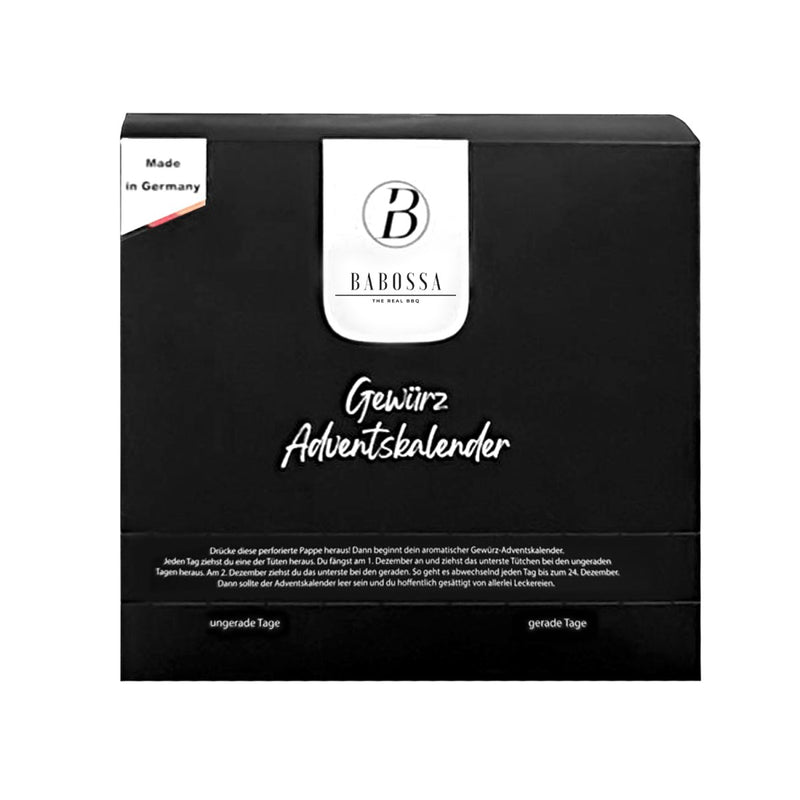 BABOSSA Gewürz - Adventskalender | Das ideale Geschenk für Genießer - BABOSSABABOSSA Gewürz - Adventskalender | Das ideale Geschenk für GenießerGewürzBABOSSABABOSSA