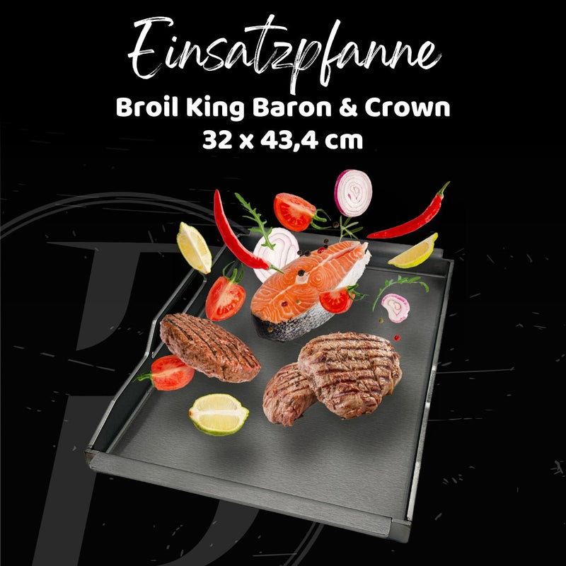 Einsatzpfanne | Broil King Baron & Crown | 32 x 43,4 cm - BABOSSAEinsatzpfanne | Broil King Baron & Crown | 32 x 43,4 cmEinsatzpfanneBroil KingBABOSSA