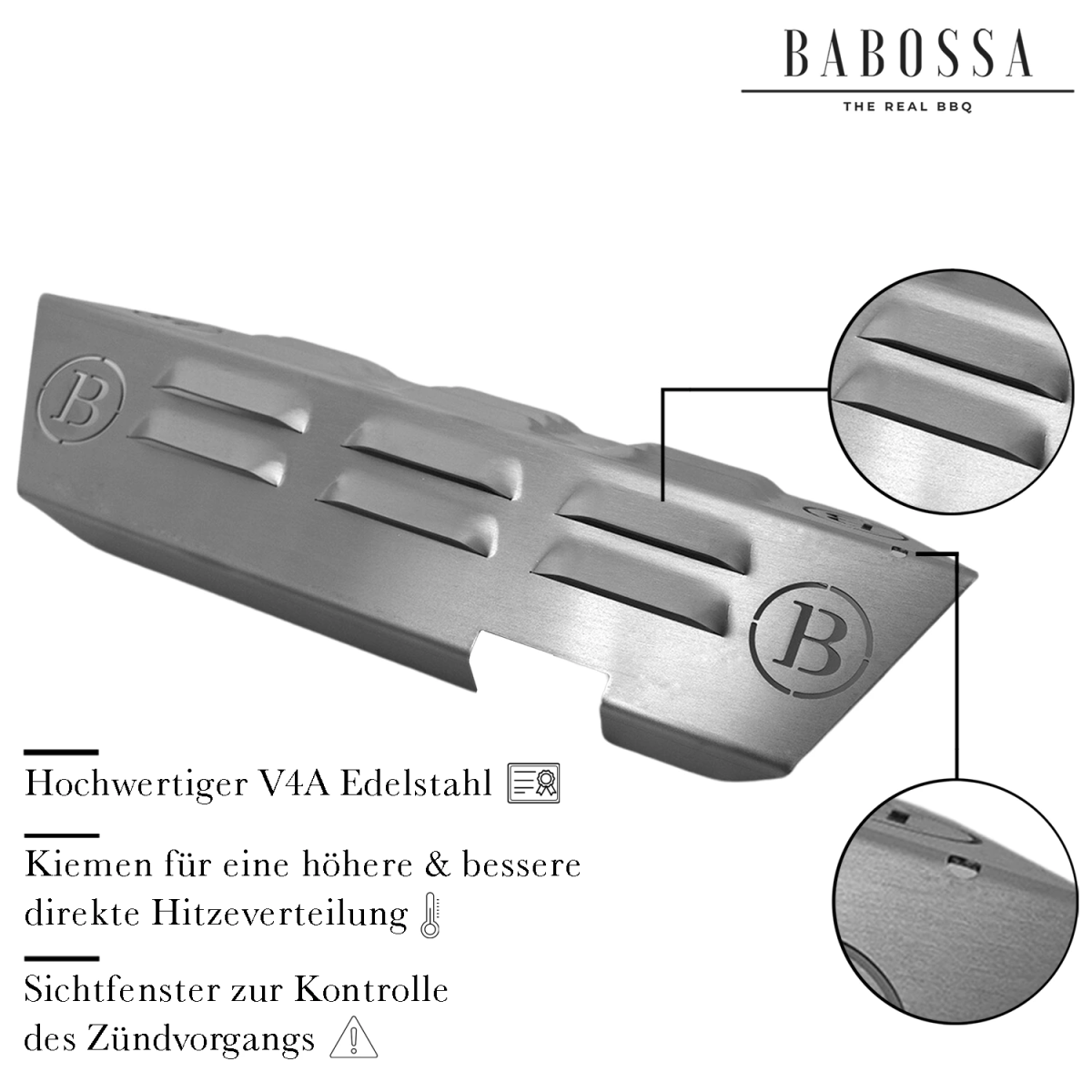 Flammschutzblech | V4A Edelstahl | Enders Monroe Turbozone - BABOSSAFlammschutzblech | V4A Edelstahl | Enders Monroe TurbozoneFlammschutzblechEndersBABOSSA
