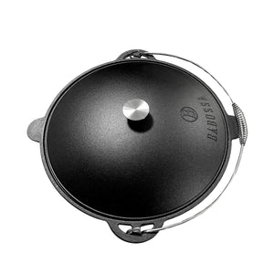 Kazan Gusseisen 12 Liter mit Gusseisendeckel | Perfekt für Schmorgerichte und Braten auf Grill oder Feuer - BABOSSAKazan Gusseisen 12 Liter mit Gusseisendeckel | Perfekt für Schmorgerichte und Braten auf Grill oder FeuerKazanBABOSSABABOSSA