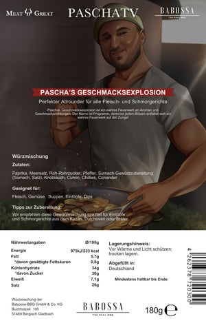 Pascha´s Geschmacksexplosion | Kazan Gewürz | PaschaTV | 180g Beutel - BABOSSAPascha´s Geschmacksexplosion | Kazan Gewürz | PaschaTV | 180g BeutelGewürzBABOSSABABOSSA