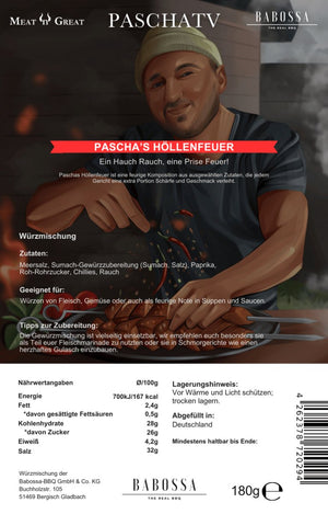 Pascha´s Höllenfeuer | Höllenfeuer Gewürz | PaschaTV | 180g Beutel - BABOSSAPascha´s Höllenfeuer | Höllenfeuer Gewürz | PaschaTV | 180g BeutelGewürzBABOSSABABOSSA